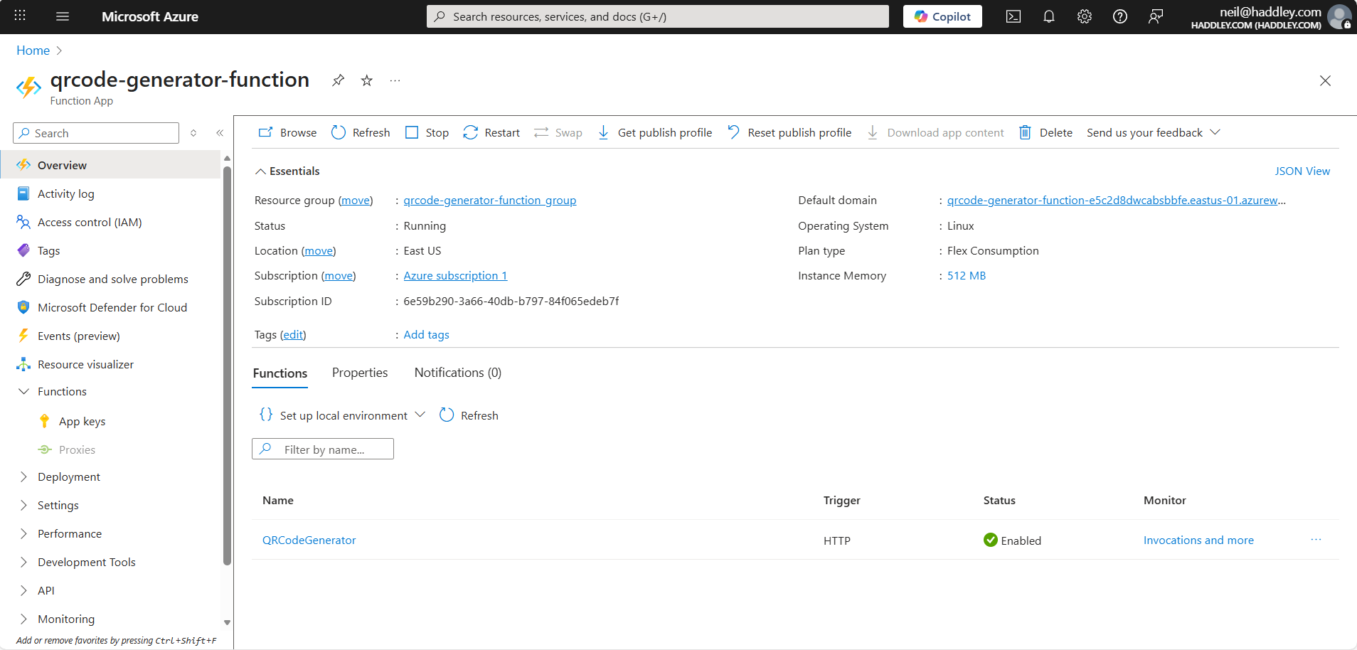 QRCodeGenerator function details
